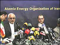غلامرضا آقازاده و سرگئی کرينکو، روسای سازمان های انرژی اتمی ايران و روسيه