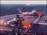 QE2 during the Falklands