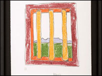 Visão da cela de Mandela na prisão de Robben Island