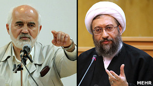 صادق لاریجانی و احمد توکلی