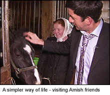 Justin and Amish friends in Choring
