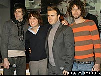 Take That, na formação atual, sem Robbie Williams