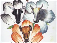 سه گاو ويک گرگ