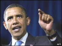 O pré-candidato democrata à Presidência dos EUA Barack Obama