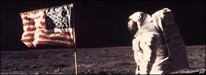 Buzz Aldrin on the moon