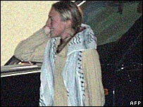 Gazze'de serbest bırakılan Kate Burton