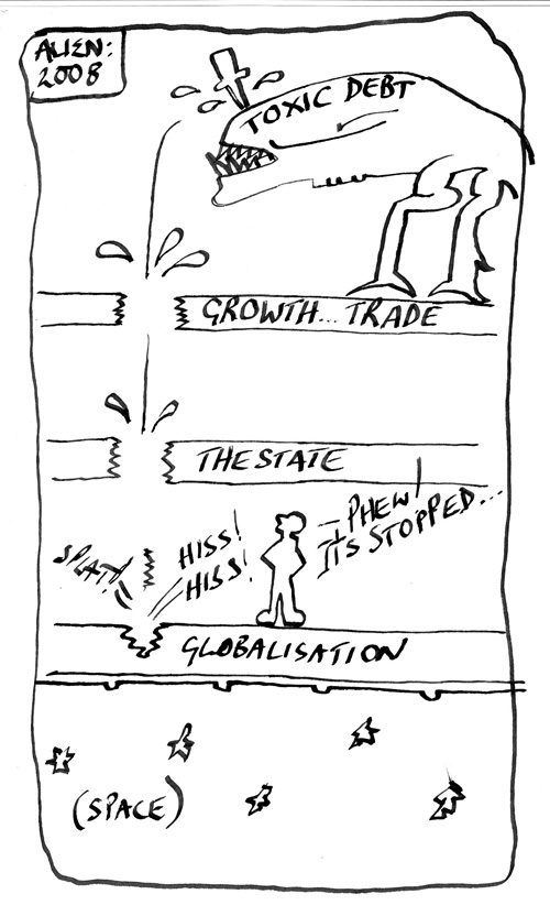 Alien metaphor graphic