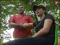 ارغوان رضایی و پدرش ارسلان