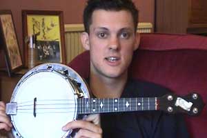 James takes his ukelele to class...