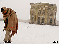 بارش برف در افغانستان