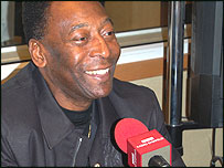 Pele at BBC Radio Sheffield