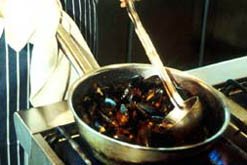 image: cooking mussels