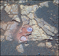 اثر معروف به پوست ليمو Image: Nasa/JPL-Caltech/Cornell 