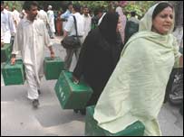 سندھ میں پولنگ