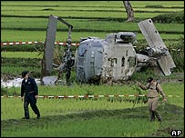 Havárie amerického vrtulníku