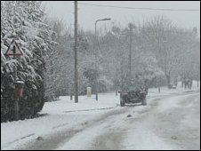 Driving in the snow