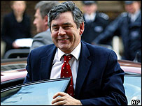 O ministro das Finanças britânico, Gordon Brown