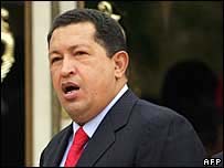 O presidente da Venezuela, Hugo Chávez