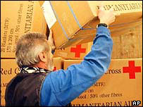 Funcionário da Cruz Vermelha