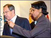 Condoleezza Rice, Sergey Lavrov'la
