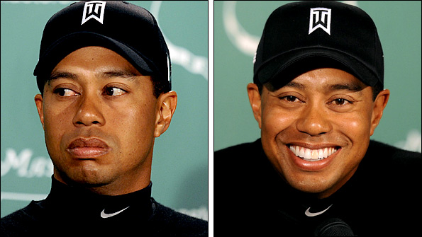 The two sides of Tiger Woods