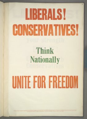 Liberal Party poster 1930s