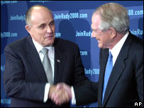 Rudy Giuliani and Pat Robertson