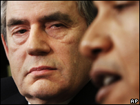 Gordon Brown, Barack Obama