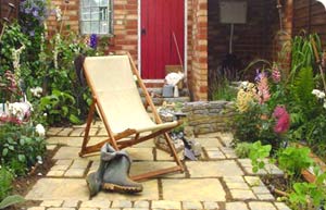 Small garden designed by Radio Yorkshire in 2002