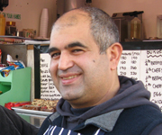 Ersan Ibrahim, mobile cafe owner, Hackney Wick