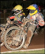 Tai Woffinden and Ben Barker (Hywel Lloyd)