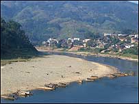 A bend in the river near Rongjiang