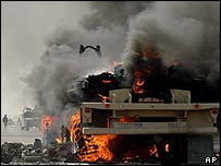 американська колона поблизу Фаллуджі