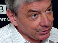 Vladimír Železný ve studiu BBC