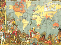 A Victorian-era map of the British empire