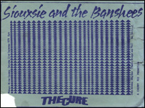 Siouxsie and the Banshees gig ticket