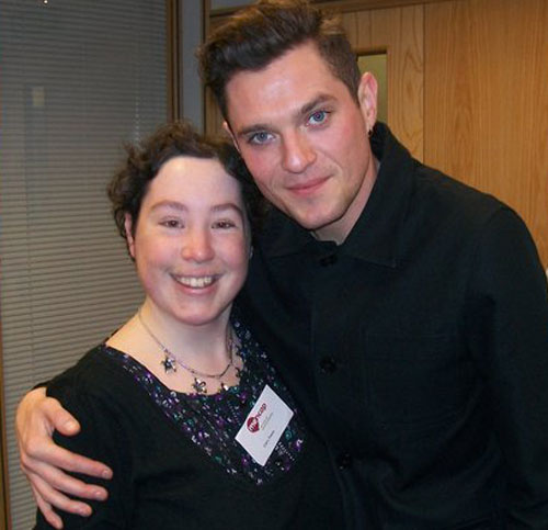 Ciara Evans with Gavin and Stacey's Mathew Horne