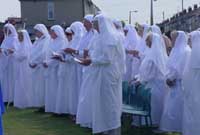 Aelodau o'r Orsedd yn ystod y seremoni