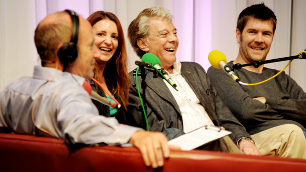 Fred, Lucy Porter, Lionel Blair and Rhod Gilbert