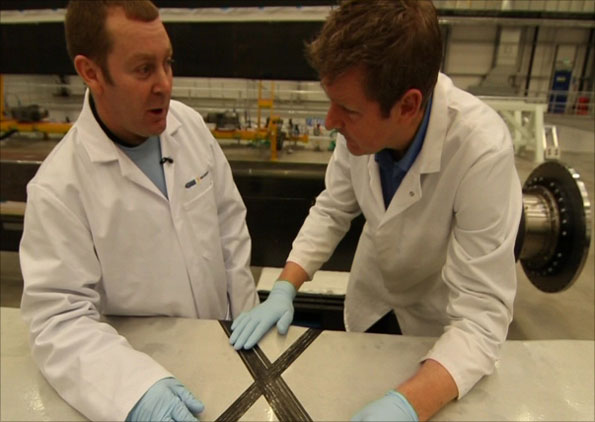 GKN Team leader Tony Wilson inspects my handiwork.