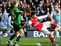 阿森纳对曼城比赛