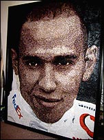 Nikki's portrait of Lewis Hamilton
