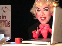 Clementine checks out the Breathing Places website