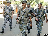 سربازان دولتی درکلمبو