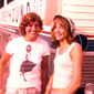 Linda and best friend Jenny Fetherstone embarking on their trip around America, circa 1973