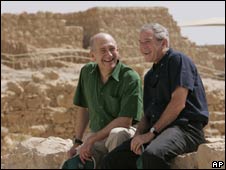 Hai ông Olmert và Bush