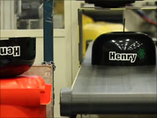 The Henry production line at Numatic, Chard