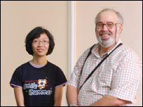 NCS Khánh Linh và GS Harris