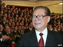 O ex-presidente Jiang Zemin