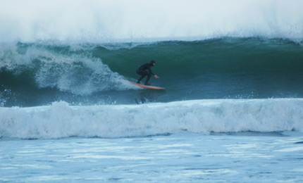 In there but time limited. Mark braces for the spin wash. Donegal. Pic: Josh 1/07